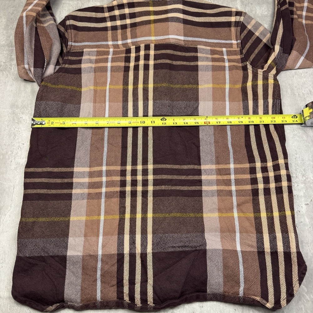 Carhartt Loose Fit Heavyweight Twill Long-Sleeve Plaid Shirt Women's Size L - Picture 3 of 5